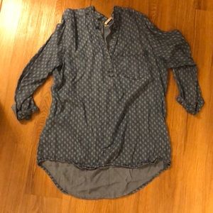 Jean 3/4 sleeve shirt